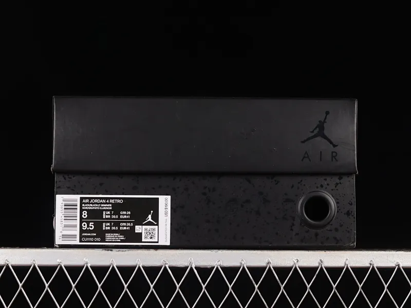 All categories Air Jordan Jordan series basketball shoes Air Jordan 4 OG version Air Jordan 4 Retro "Black Cat" AJ4 Joe 4 Black Cat First layer matte CU1110-010
